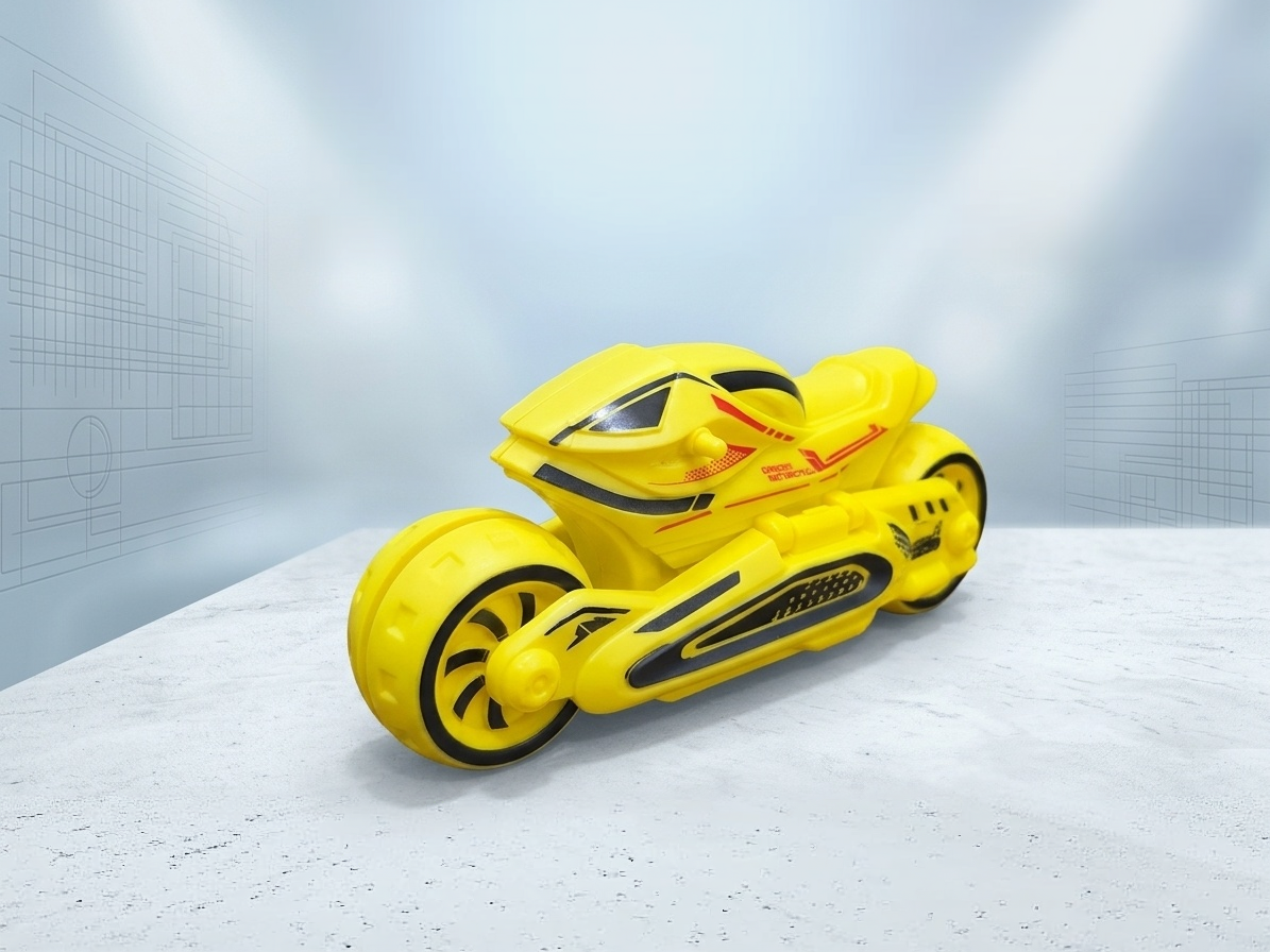 Inertia-Powered Stunt-Transforming Motorcycle