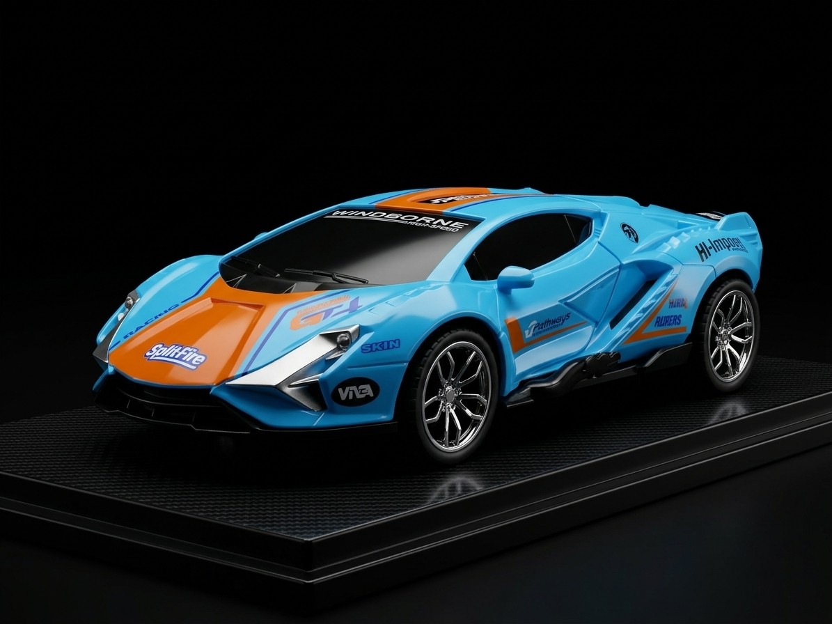 Inertia-powered high-speed drift car